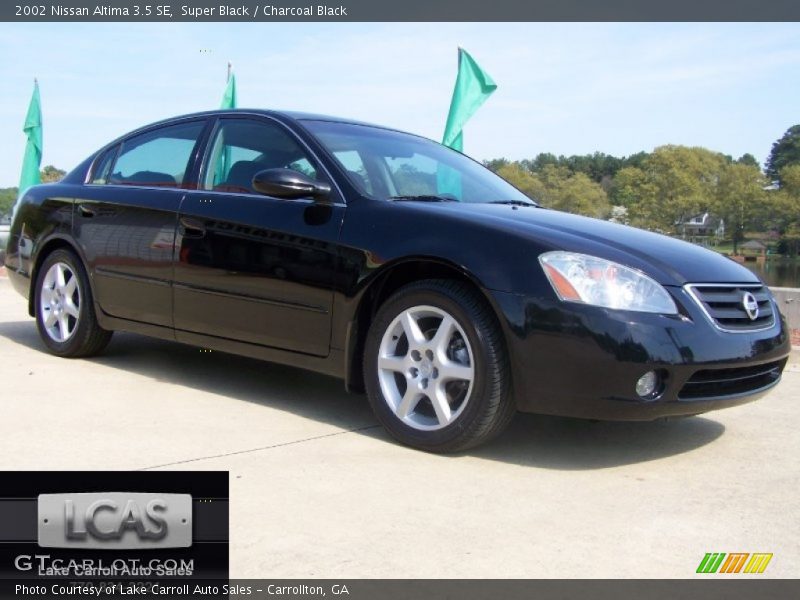 Super Black / Charcoal Black 2002 Nissan Altima 3.5 SE