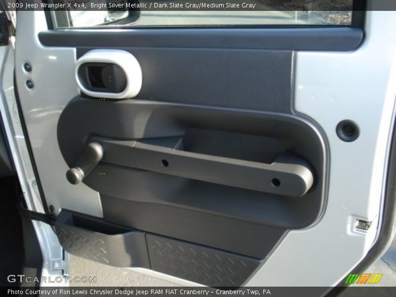 Bright Silver Metallic / Dark Slate Gray/Medium Slate Gray 2009 Jeep Wrangler X 4x4