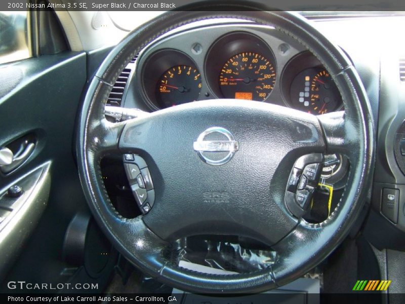 Super Black / Charcoal Black 2002 Nissan Altima 3.5 SE
