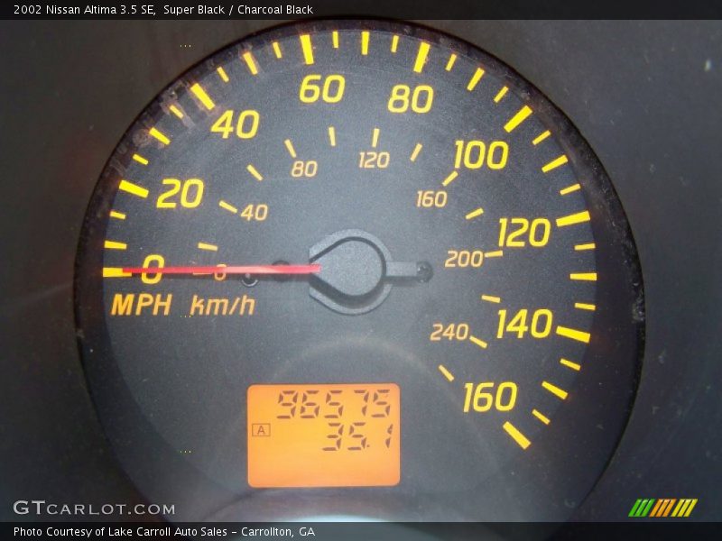 Super Black / Charcoal Black 2002 Nissan Altima 3.5 SE