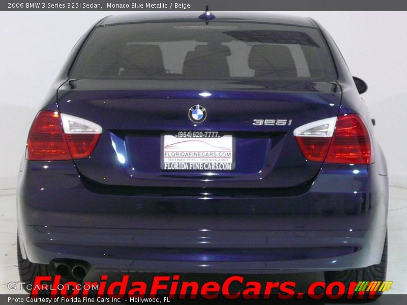 Monaco Blue Metallic / Beige 2006 BMW 3 Series 325i Sedan