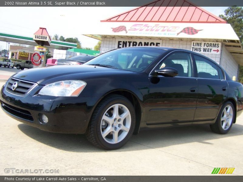 Super Black / Charcoal Black 2002 Nissan Altima 3.5 SE