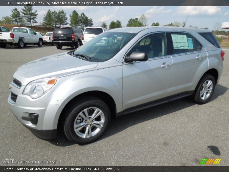 Silver Ice Metallic / Light Titanium/Jet Black 2012 Chevrolet Equinox LS