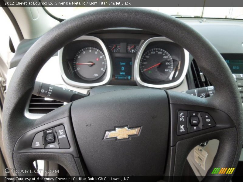 Silver Ice Metallic / Light Titanium/Jet Black 2012 Chevrolet Equinox LS