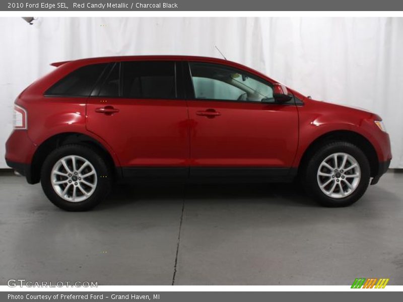 Red Candy Metallic / Charcoal Black 2010 Ford Edge SEL