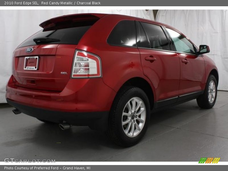 Red Candy Metallic / Charcoal Black 2010 Ford Edge SEL