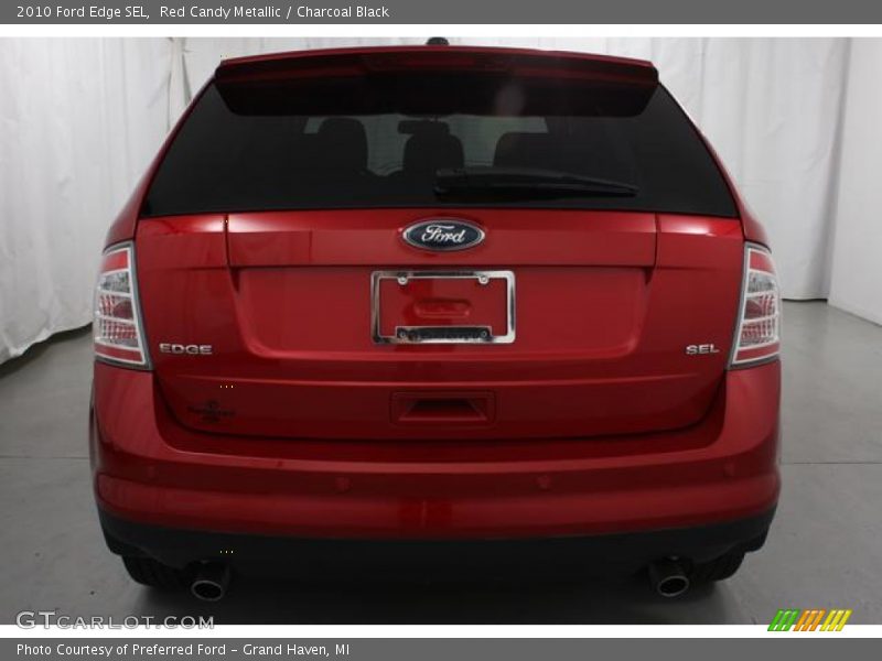 Red Candy Metallic / Charcoal Black 2010 Ford Edge SEL