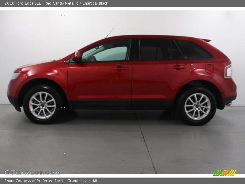 Red Candy Metallic / Charcoal Black 2010 Ford Edge SEL