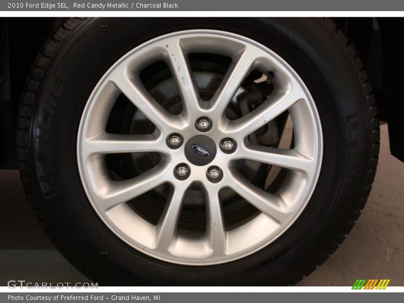 Red Candy Metallic / Charcoal Black 2010 Ford Edge SEL