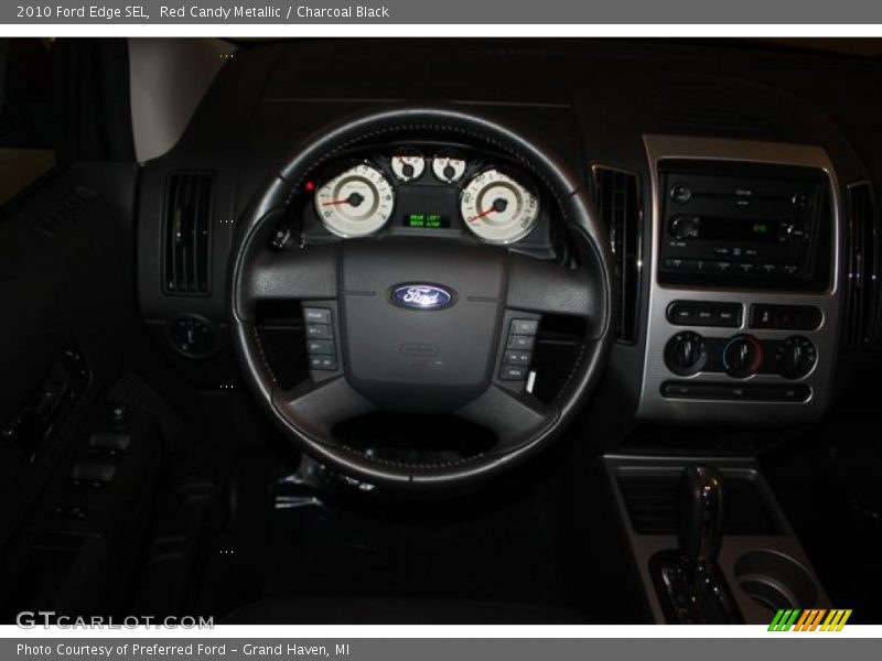 Red Candy Metallic / Charcoal Black 2010 Ford Edge SEL