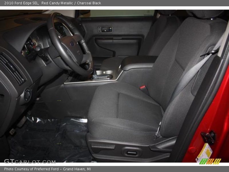 Red Candy Metallic / Charcoal Black 2010 Ford Edge SEL