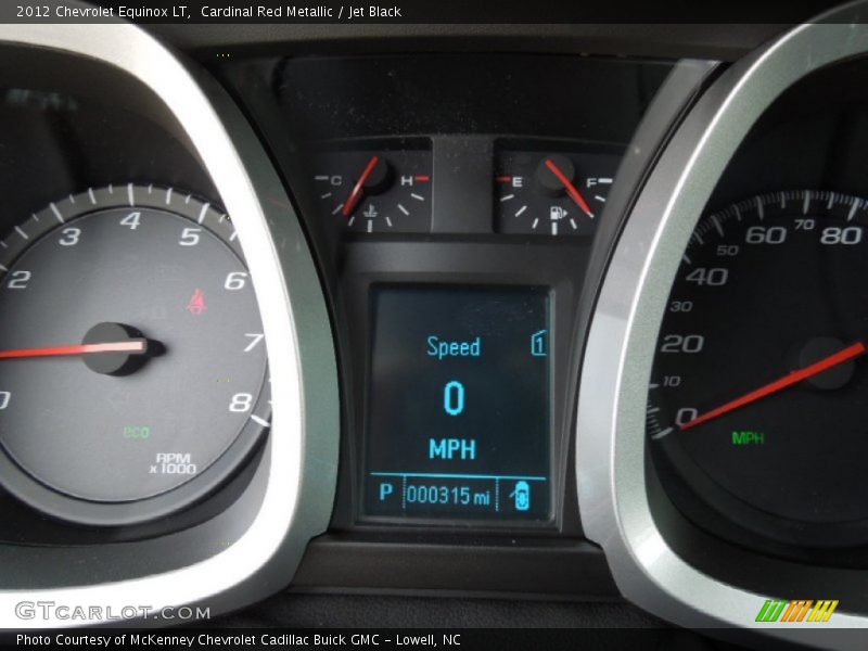 Cardinal Red Metallic / Jet Black 2012 Chevrolet Equinox LT