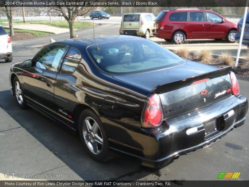 Black / Ebony Black 2004 Chevrolet Monte Carlo Dale Earnhardt Jr. Signature Series