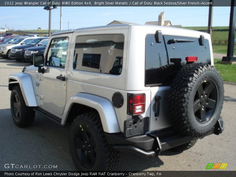 Bright Silver Metallic / Call of Duty: Black Sedosa/Silver French-Accent 2012 Jeep Wrangler Call of Duty: MW3 Edition 4x4