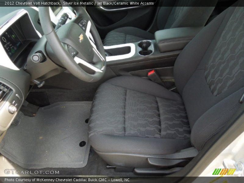  2012 Volt Hatchback Jet Black/Ceramic White Accents Interior