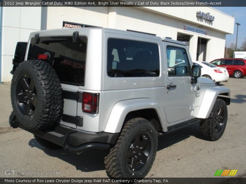 Bright Silver Metallic / Call of Duty: Black Sedosa/Silver French-Accent 2012 Jeep Wrangler Call of Duty: MW3 Edition 4x4