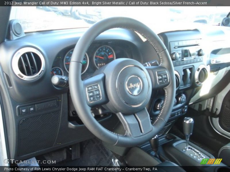 Bright Silver Metallic / Call of Duty: Black Sedosa/Silver French-Accent 2012 Jeep Wrangler Call of Duty: MW3 Edition 4x4