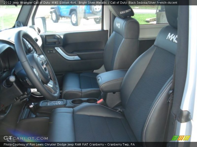 Bright Silver Metallic / Call of Duty: Black Sedosa/Silver French-Accent 2012 Jeep Wrangler Call of Duty: MW3 Edition 4x4