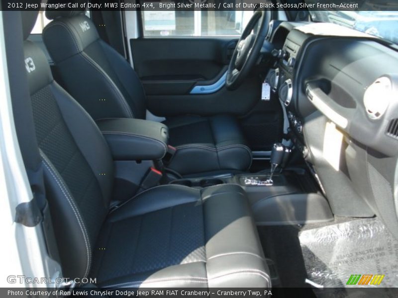 Bright Silver Metallic / Call of Duty: Black Sedosa/Silver French-Accent 2012 Jeep Wrangler Call of Duty: MW3 Edition 4x4