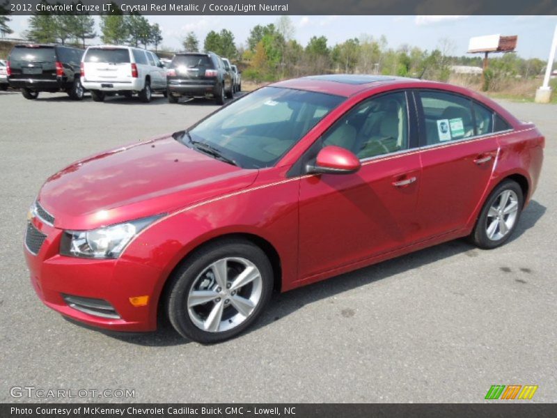 Crystal Red Metallic / Cocoa/Light Neutral 2012 Chevrolet Cruze LT