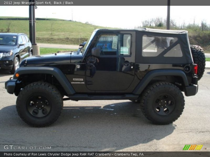 Black / Black 2012 Jeep Wrangler Sport 4x4
