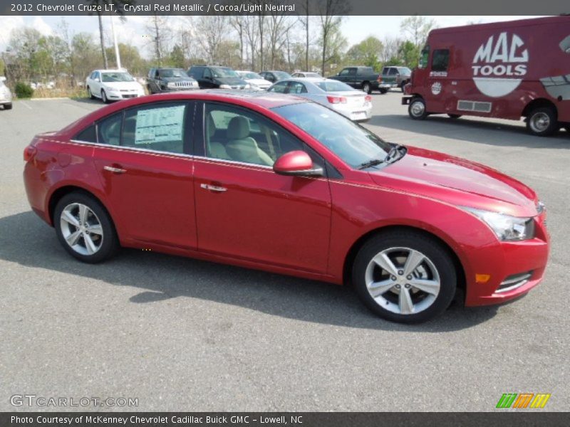 Crystal Red Metallic / Cocoa/Light Neutral 2012 Chevrolet Cruze LT