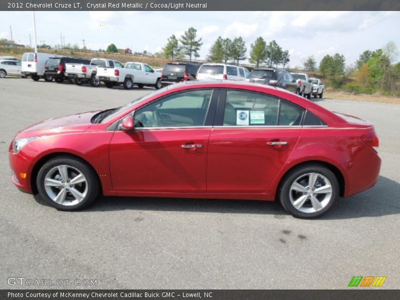 Crystal Red Metallic / Cocoa/Light Neutral 2012 Chevrolet Cruze LT