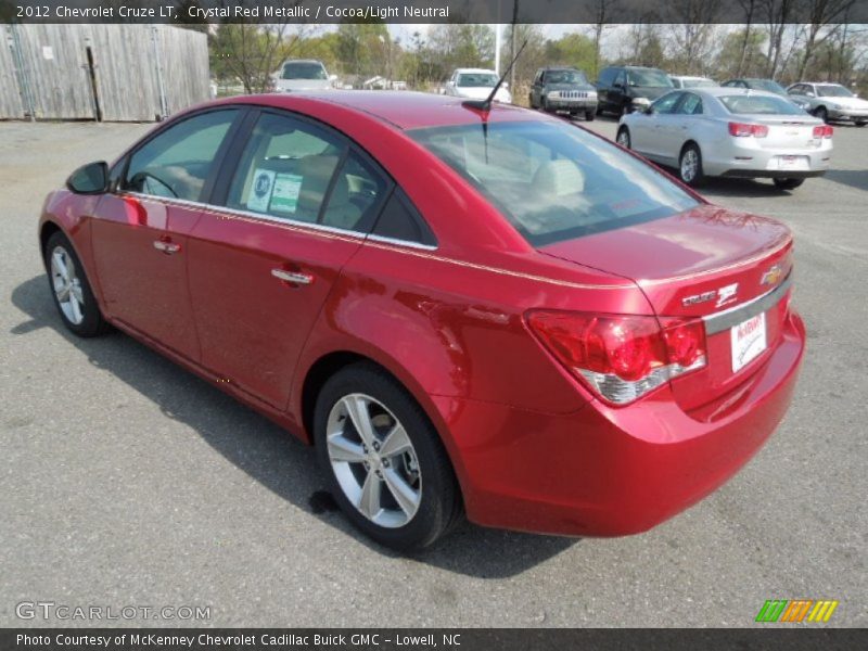 Crystal Red Metallic / Cocoa/Light Neutral 2012 Chevrolet Cruze LT