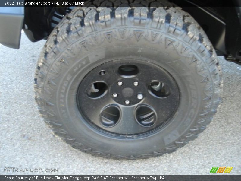 Black / Black 2012 Jeep Wrangler Sport 4x4