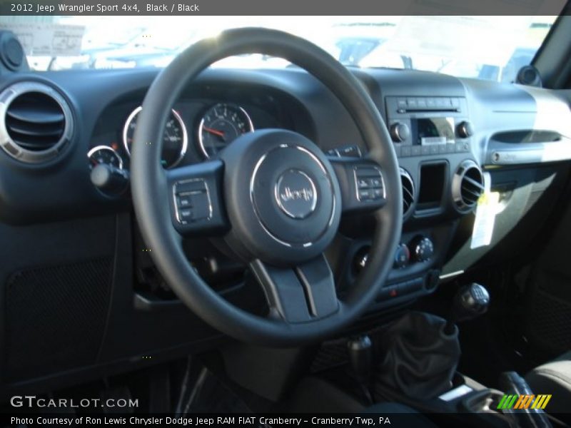 Black / Black 2012 Jeep Wrangler Sport 4x4