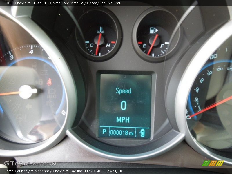 Crystal Red Metallic / Cocoa/Light Neutral 2012 Chevrolet Cruze LT