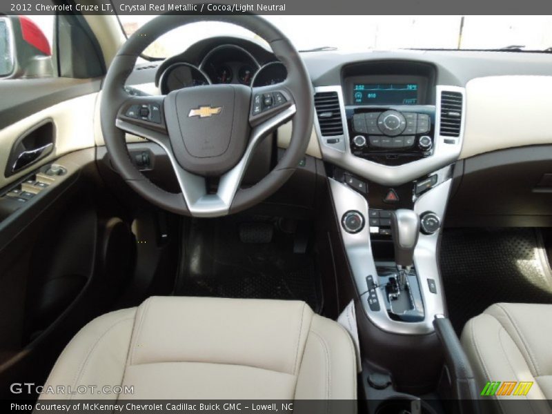 Crystal Red Metallic / Cocoa/Light Neutral 2012 Chevrolet Cruze LT