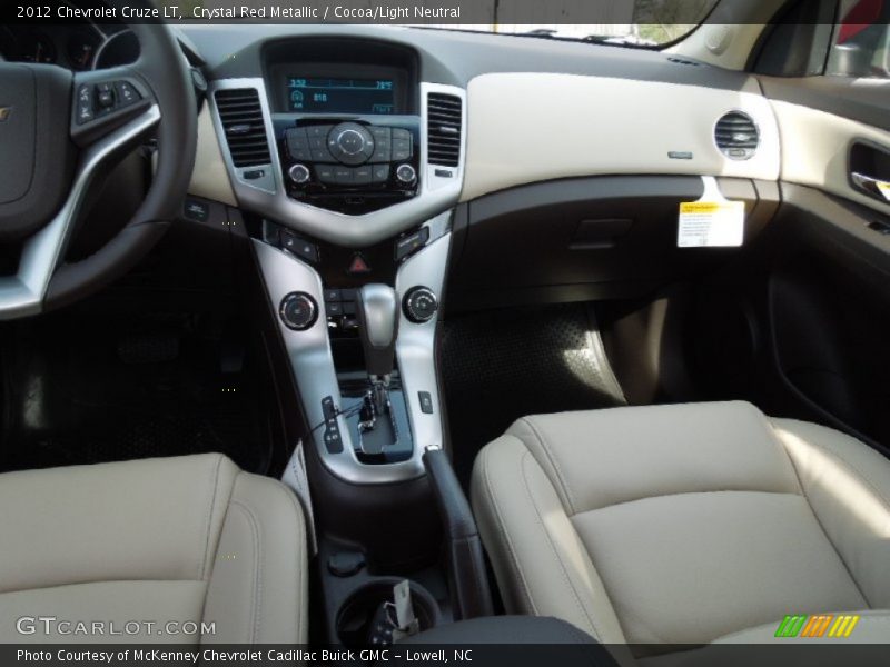 Crystal Red Metallic / Cocoa/Light Neutral 2012 Chevrolet Cruze LT
