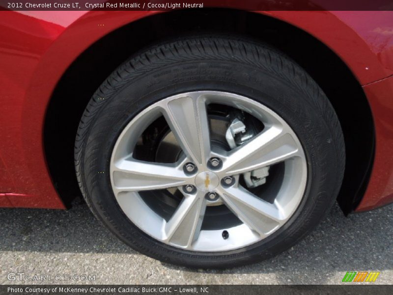 Crystal Red Metallic / Cocoa/Light Neutral 2012 Chevrolet Cruze LT