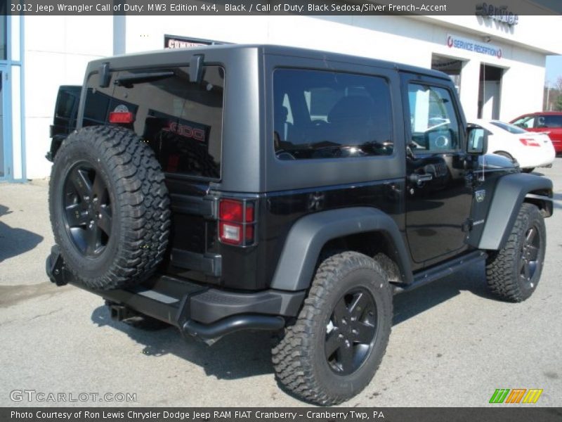 Black / Call of Duty: Black Sedosa/Silver French-Accent 2012 Jeep Wrangler Call of Duty: MW3 Edition 4x4