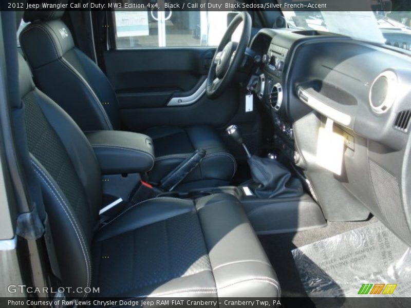 Black / Call of Duty: Black Sedosa/Silver French-Accent 2012 Jeep Wrangler Call of Duty: MW3 Edition 4x4