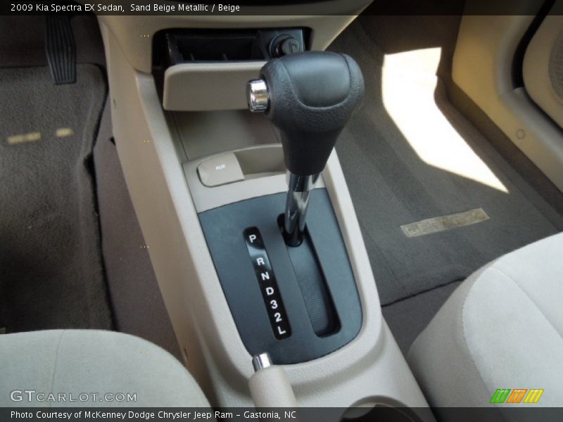 Sand Beige Metallic / Beige 2009 Kia Spectra EX Sedan