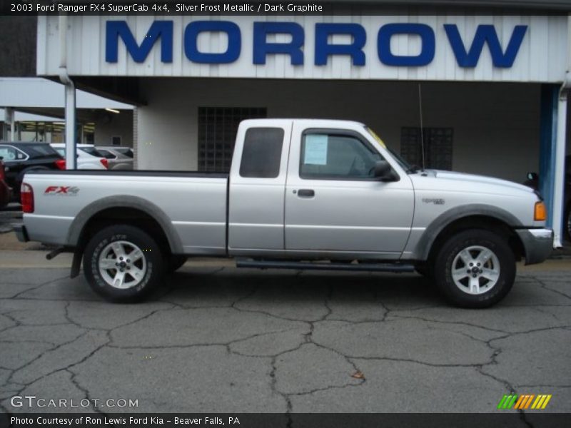 Silver Frost Metallic / Dark Graphite 2003 Ford Ranger FX4 SuperCab 4x4