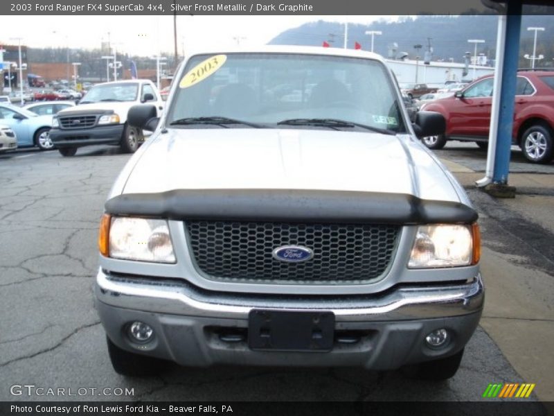 Silver Frost Metallic / Dark Graphite 2003 Ford Ranger FX4 SuperCab 4x4