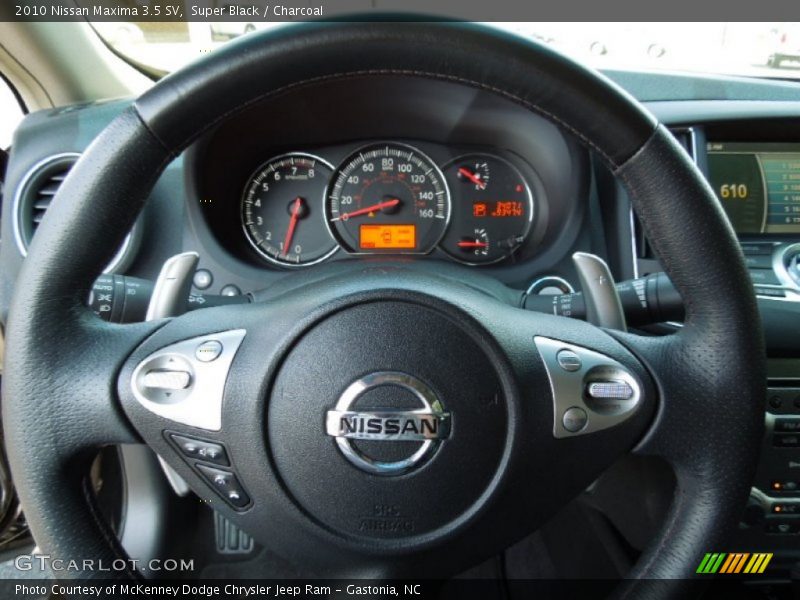 Super Black / Charcoal 2010 Nissan Maxima 3.5 SV