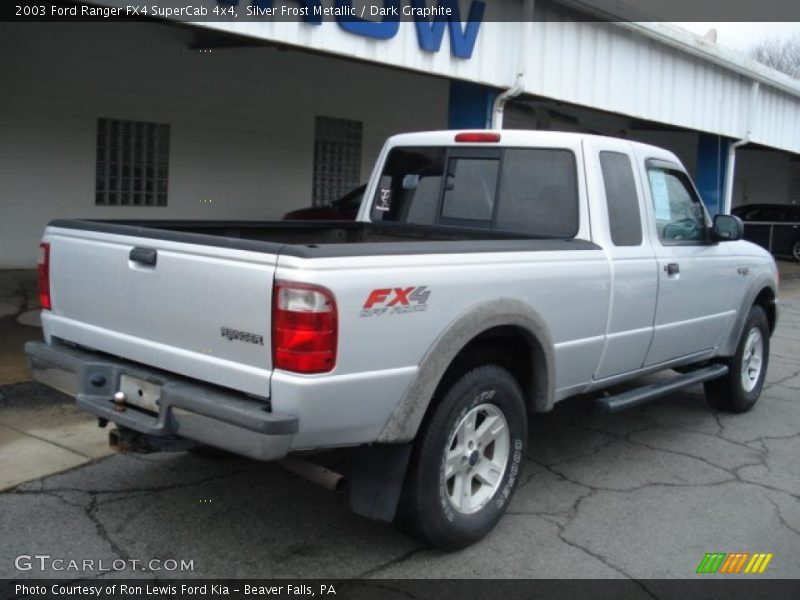 Silver Frost Metallic / Dark Graphite 2003 Ford Ranger FX4 SuperCab 4x4