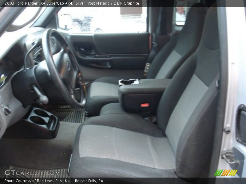 Silver Frost Metallic / Dark Graphite 2003 Ford Ranger FX4 SuperCab 4x4