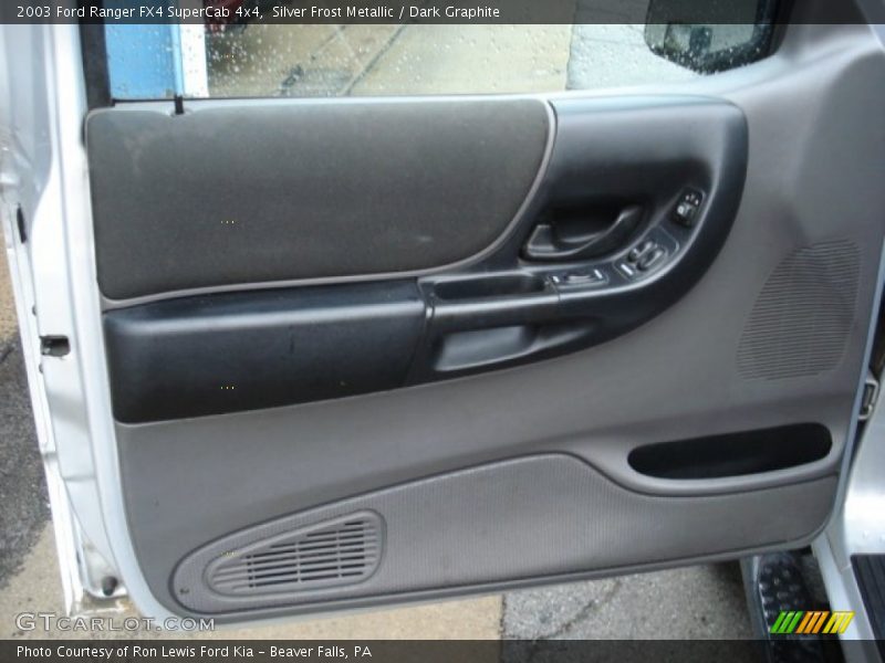 Silver Frost Metallic / Dark Graphite 2003 Ford Ranger FX4 SuperCab 4x4