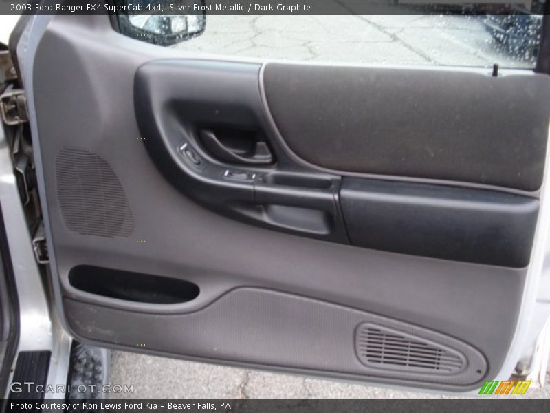 Silver Frost Metallic / Dark Graphite 2003 Ford Ranger FX4 SuperCab 4x4