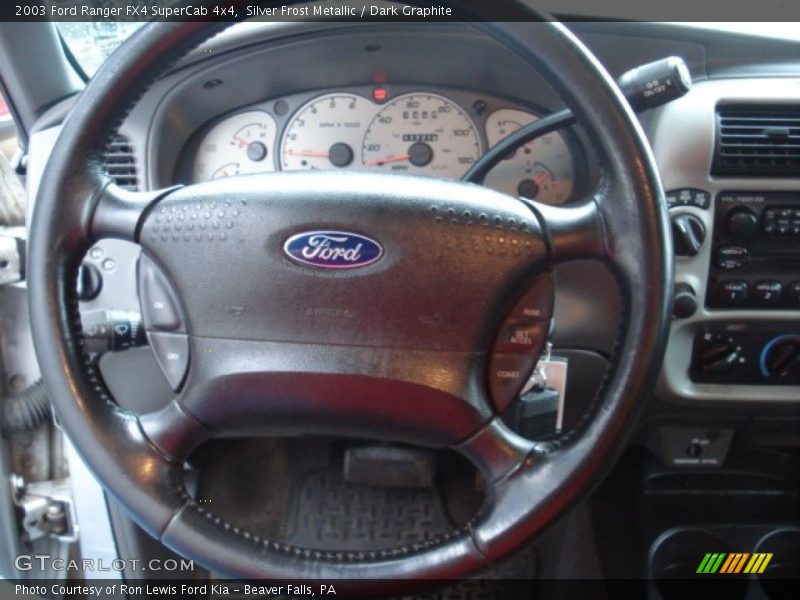 Silver Frost Metallic / Dark Graphite 2003 Ford Ranger FX4 SuperCab 4x4