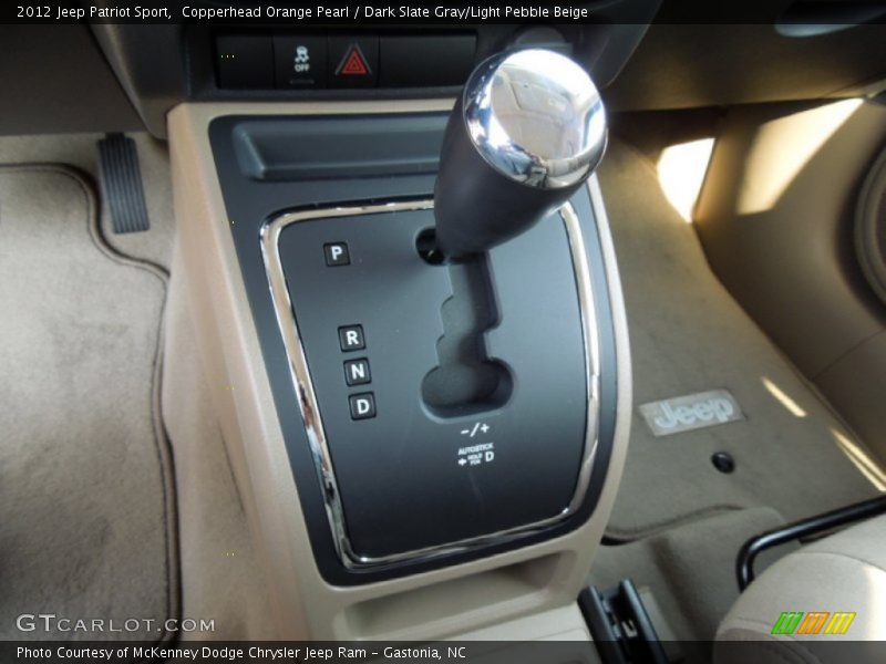  2012 Patriot Sport CVT II Automatic Shifter