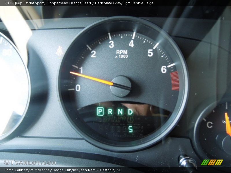 Copperhead Orange Pearl / Dark Slate Gray/Light Pebble Beige 2012 Jeep Patriot Sport