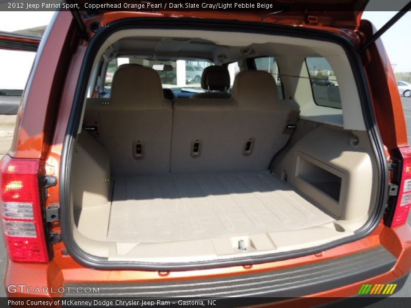Copperhead Orange Pearl / Dark Slate Gray/Light Pebble Beige 2012 Jeep Patriot Sport