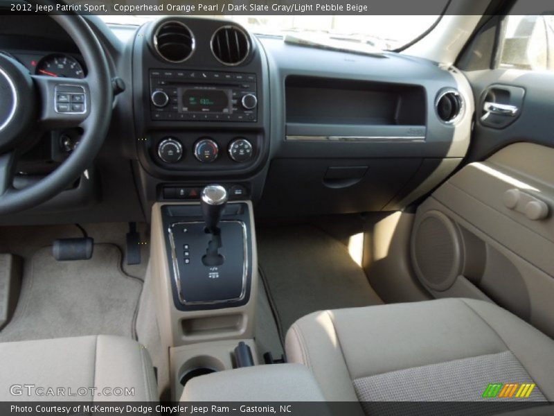 Copperhead Orange Pearl / Dark Slate Gray/Light Pebble Beige 2012 Jeep Patriot Sport
