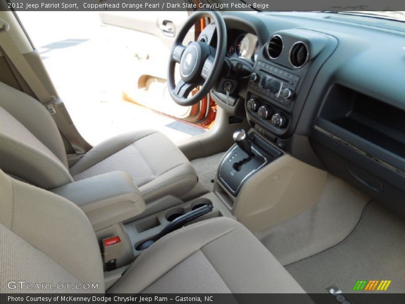  2012 Patriot Sport Dark Slate Gray/Light Pebble Beige Interior